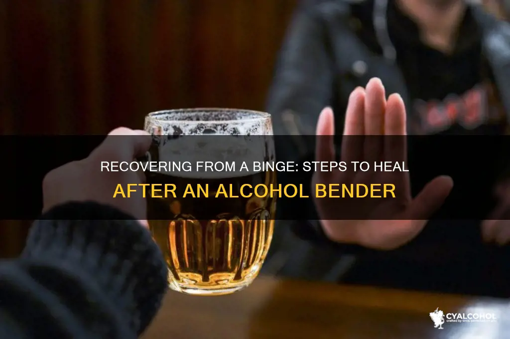 how to recover from alcohol bender