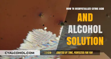 Purifying Citric Acid: Recrystallization with Alcohol