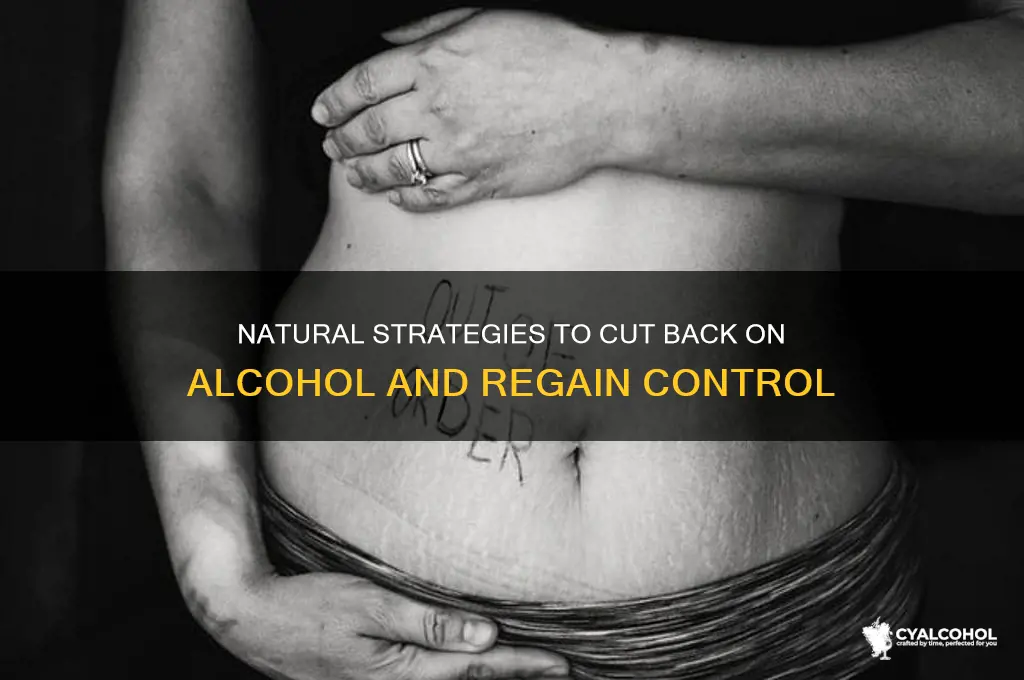 how to reduce alcohol consumption naturally
