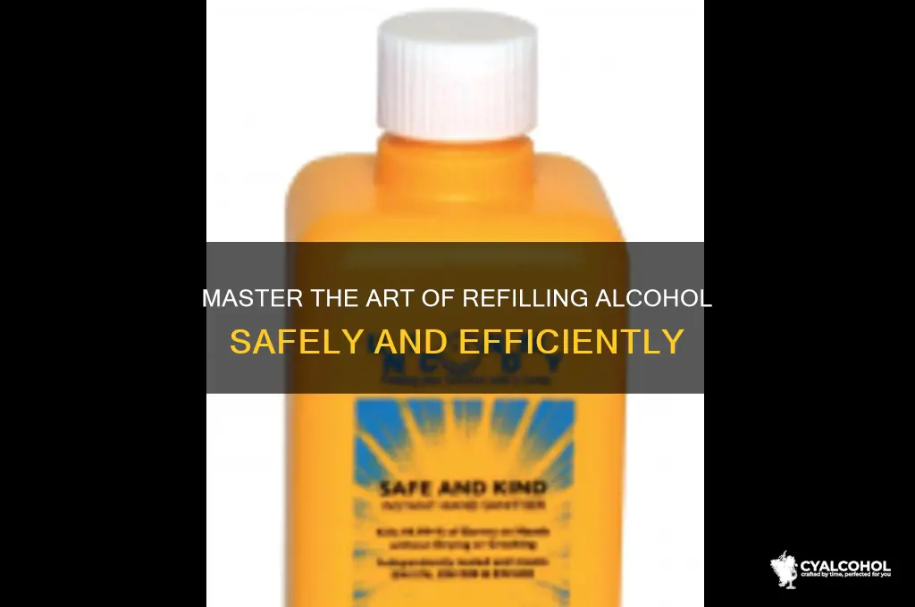 how to refil alcohol
