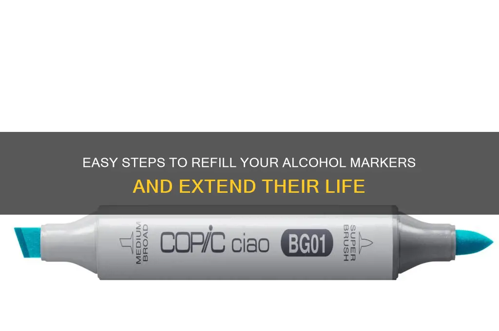 how to refill alcohol markers