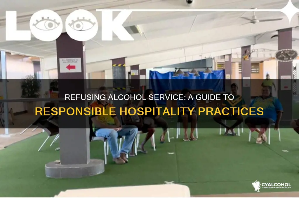 how to refuse service of alcohol