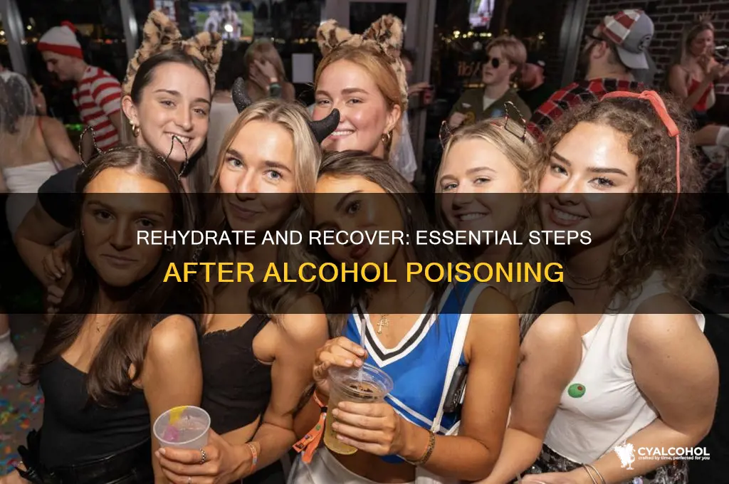 how to rehydrate after alcohol poisoning