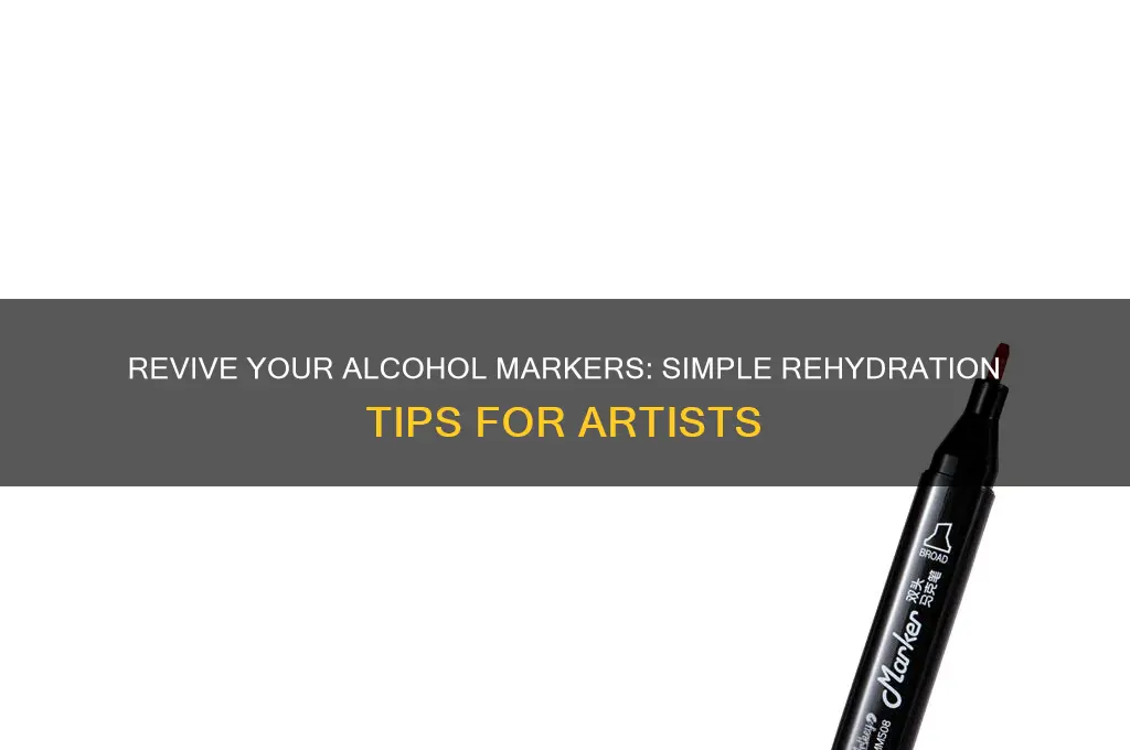 how to rehydrate alcohol markers
