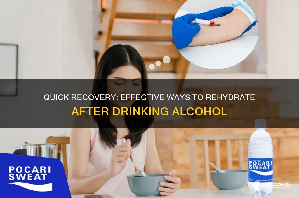 how to rehydrate quickly after alcohol