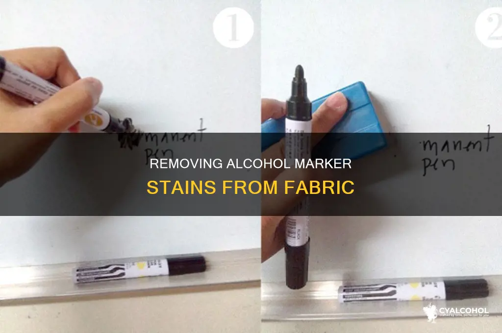 how to remove alcohol based marker from fabric