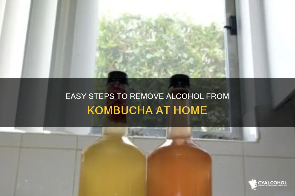 how to remove alcohol from kombucha