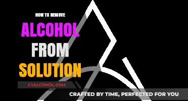 Effective Methods to Remove Alcohol from Solutions: A Comprehensive Guide