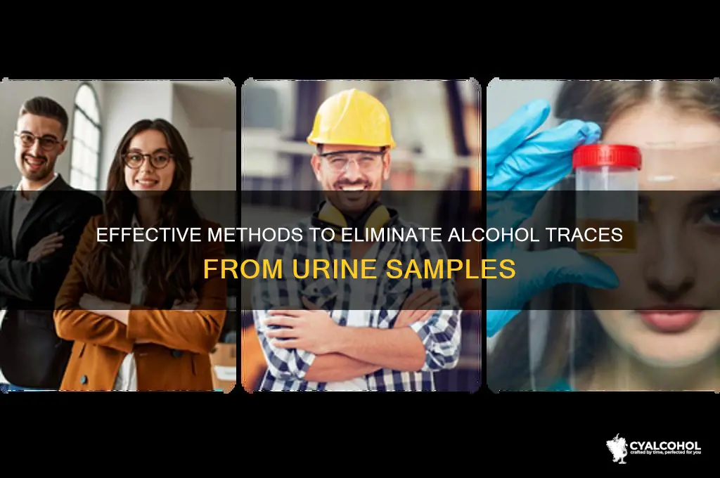 how to remove alcohol from urine