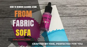 Removing Alcohol Stains from Fabric Sofas