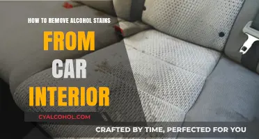 Removing Alcohol Stains from Your Car's Interior