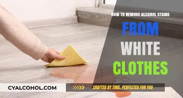 Removing Alcohol Stains from White Clothes: A Quick Guide