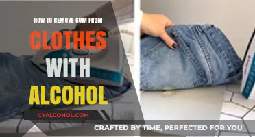 Removing Gum with Alcohol: A Quick Fix for Clothes
