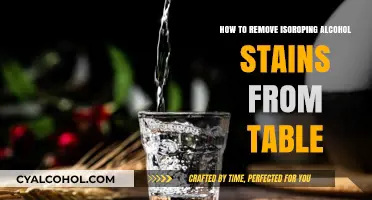 Removing Isopropyl Alcohol Stains from Your Table