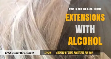 Keratin Hair Extensions: Alcohol Removal Method