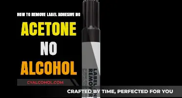 Remove Label Adhesive Without Acetone or Alcohol