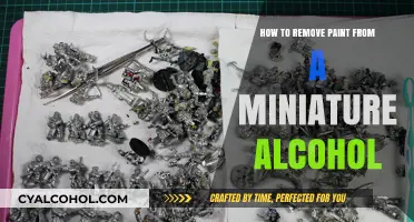 Stripping Paint from Miniatures with Alcohol