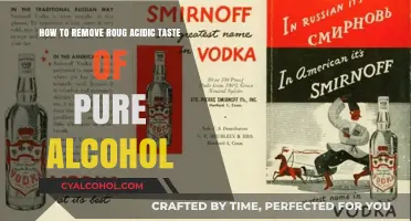 Neutralizing Alcohol's Rough Acidic Taste