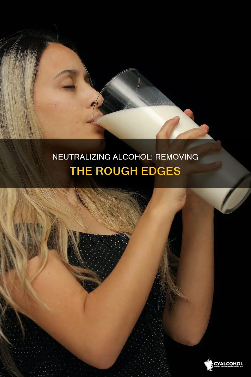 how to remove rough acidic taste of pure alcohol