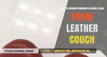 Removing Rubbing Alcohol Stains from Your Leather Couch