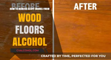 Erase Scuff Marks from Wood Floors with Alcohol