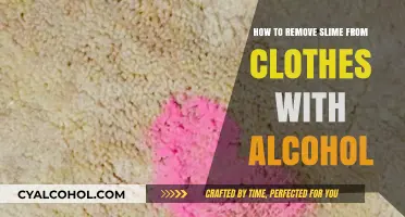 Removing Slime Stains with Alcohol: A Quick Fix