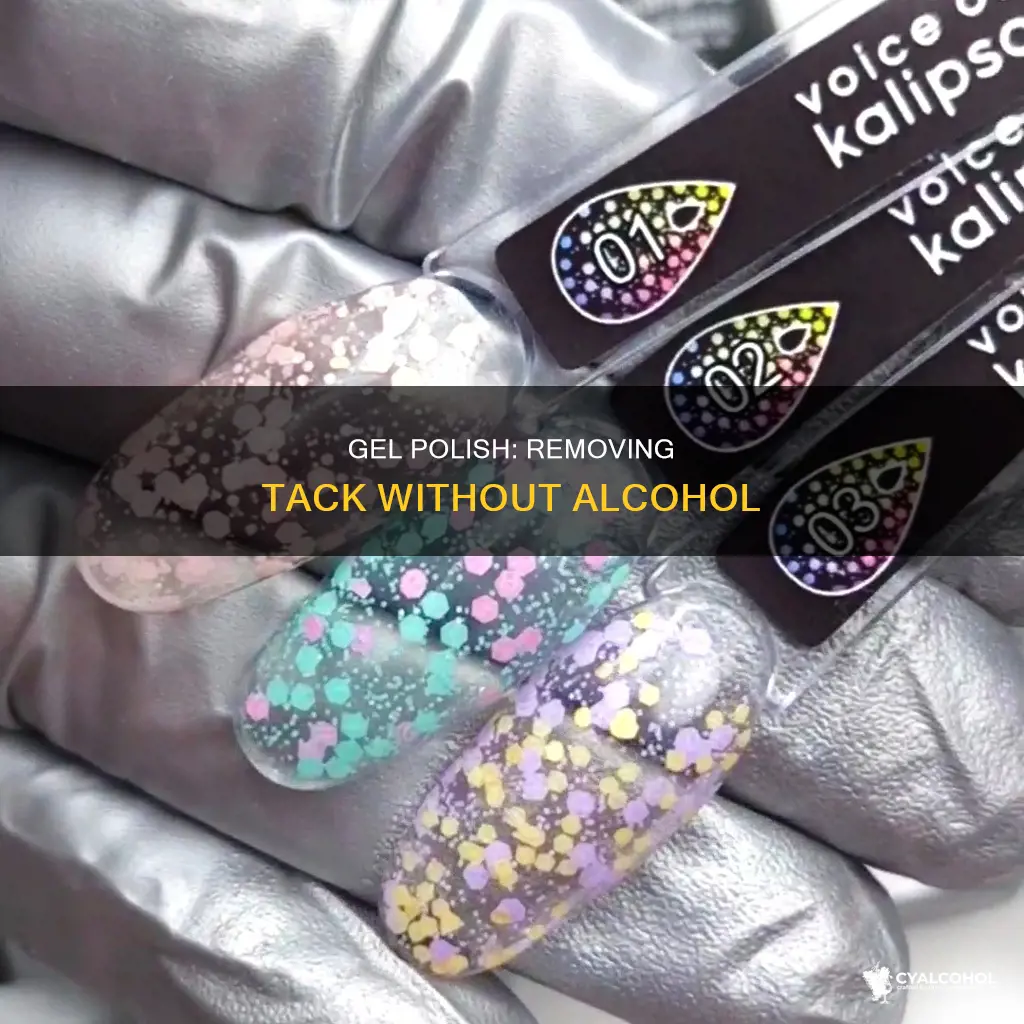 how to remove tacky layer of gel polish without alcohol