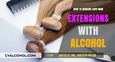 Removing Tape Hair Extensions: An Alcohol-Based Solution