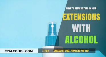 Efficiently Removing Tape-in Hair Extensions with Alcohol