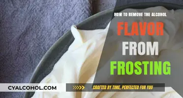 Removing Alcohol Flavor from Frosting: Tips and Tricks