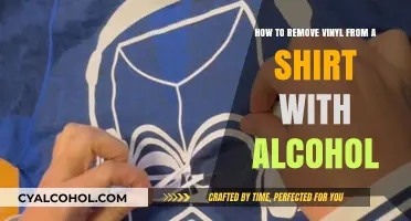Removing Vinyl from Shirts: The Power of Alcohol