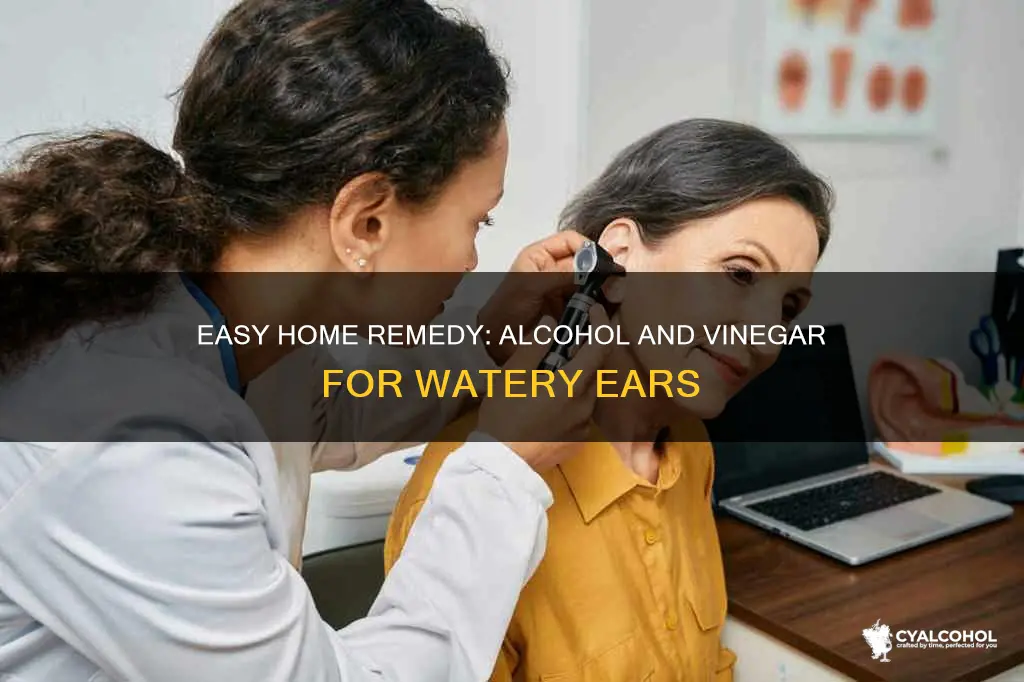 how to remove water from ear with alcohol and vinegar
