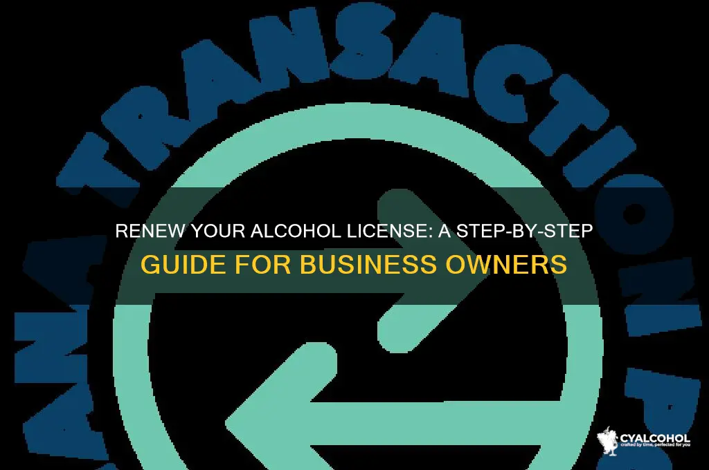 how to renew alcohol license