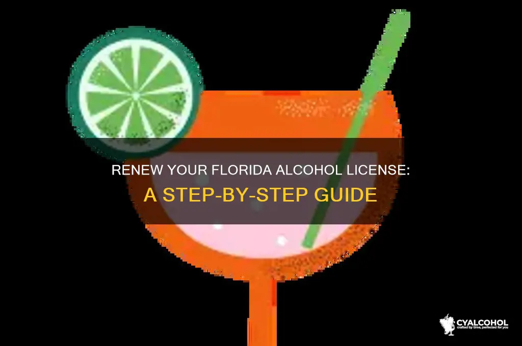 how to renewal fl alcohol license