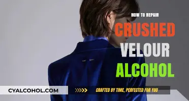 Reviving Crushed Velour: Effective Alcohol Repair Techniques and Tips