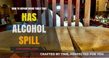 Repairing a Wooden Table After an Alcohol Spill