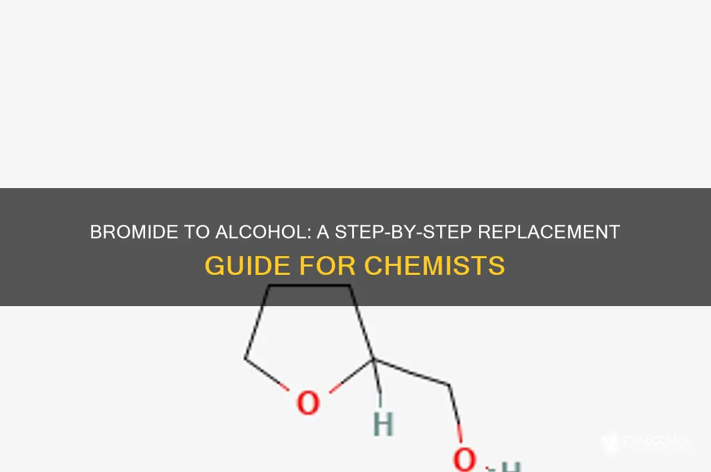 how to replace a bromide with an alcohol