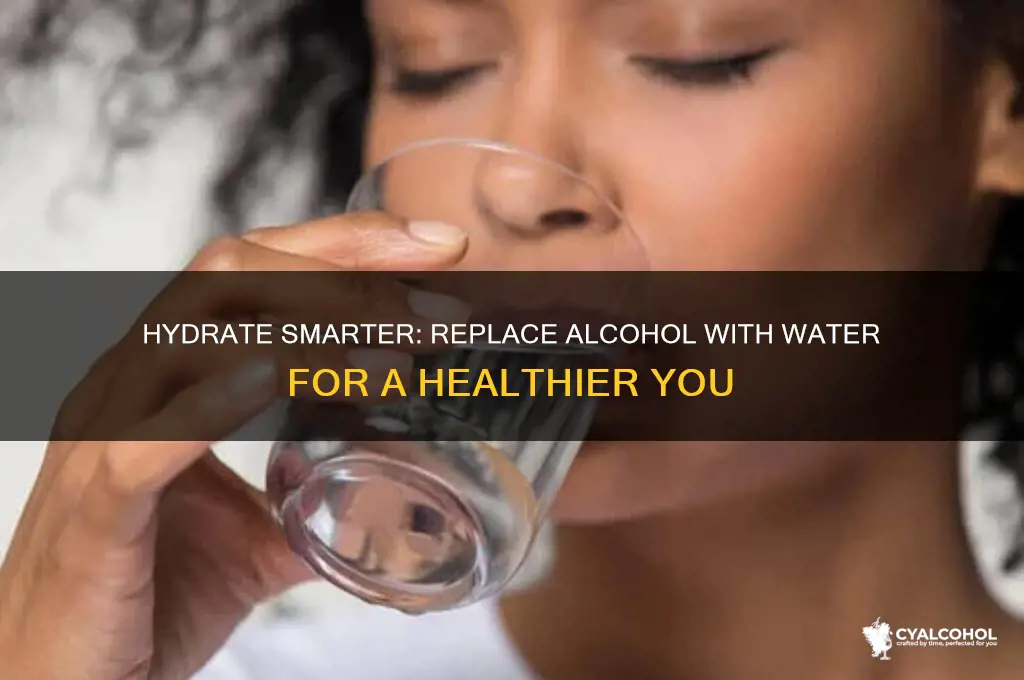 how to replace alcohol with water