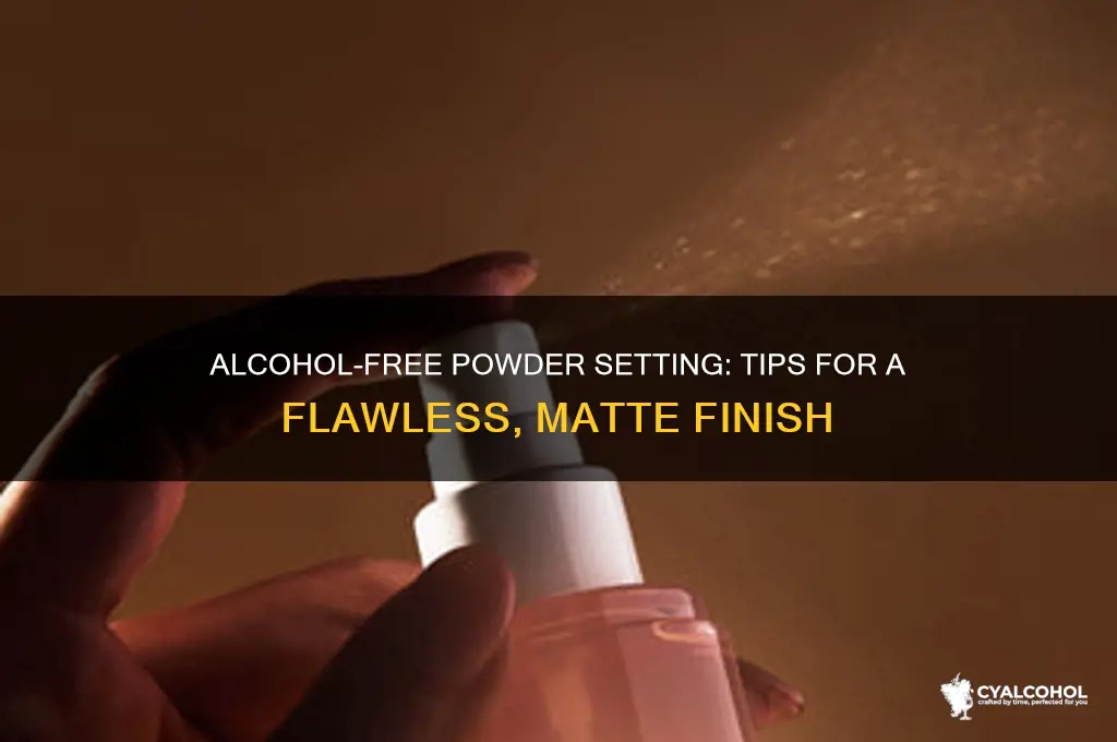 how to repress powder without alcohol
