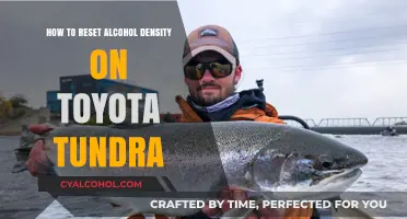 Resetting Alcohol Density on Toyota Tundra: A Step-by-Step Guide
