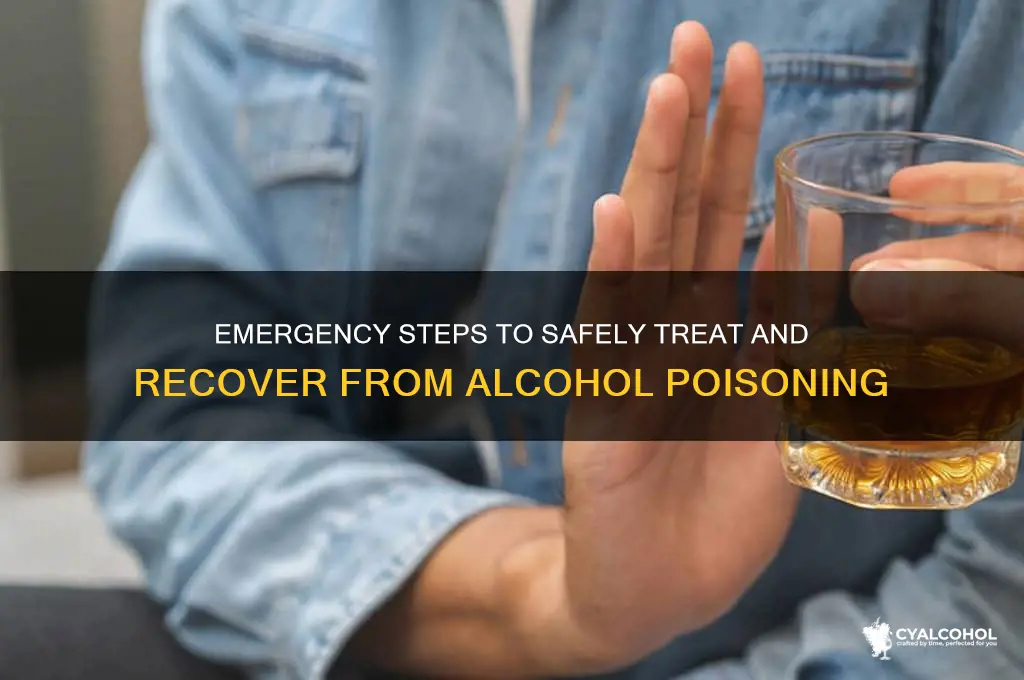 how to rid of alcohol poisoning