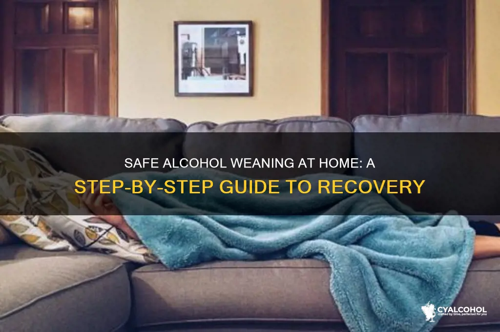 how to safely wean off alcohol at home