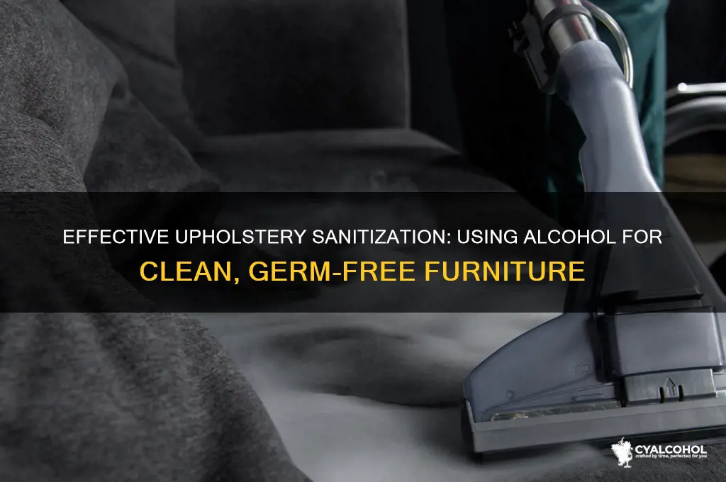 how to sanitize upholstery furniture alcohol