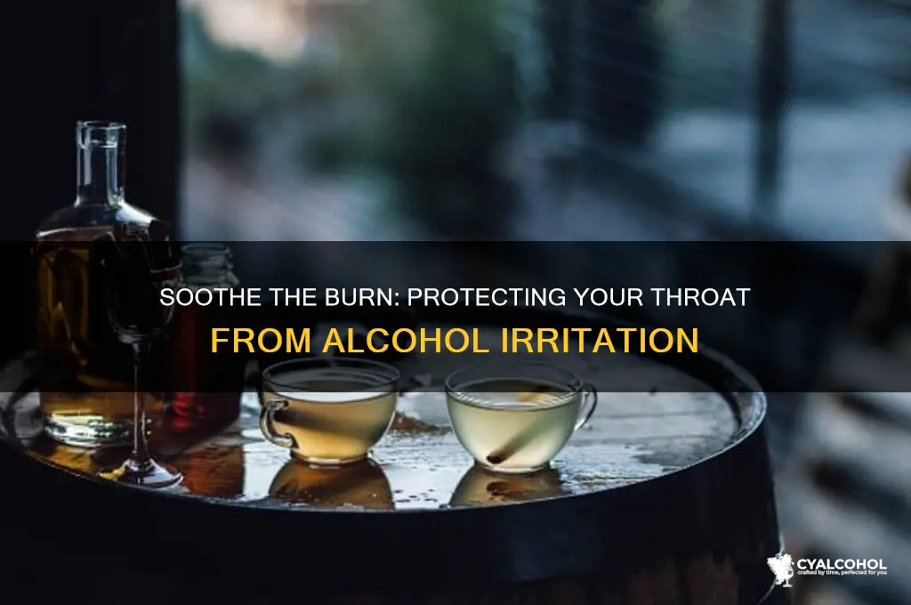 how to save your throat from alcohol burning