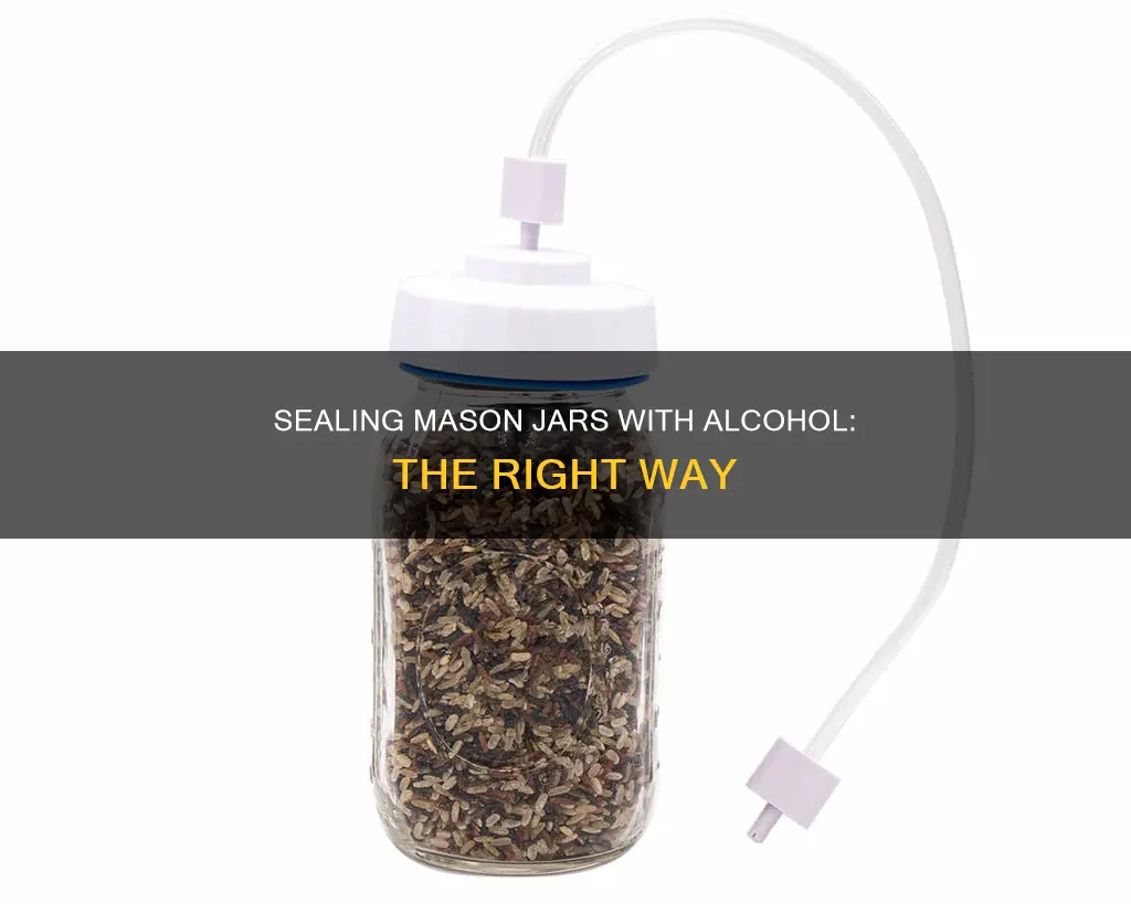 how to seal a mason jar with alcohol in it