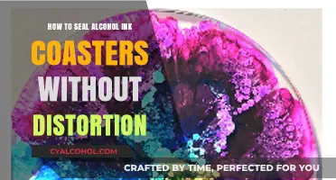Perfectly Preserved: Sealing Alcohol Ink Coasters Without Distortion