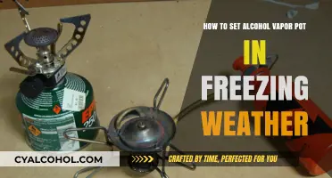 Setting Alcohol Vapor Pots in Freezing Weather