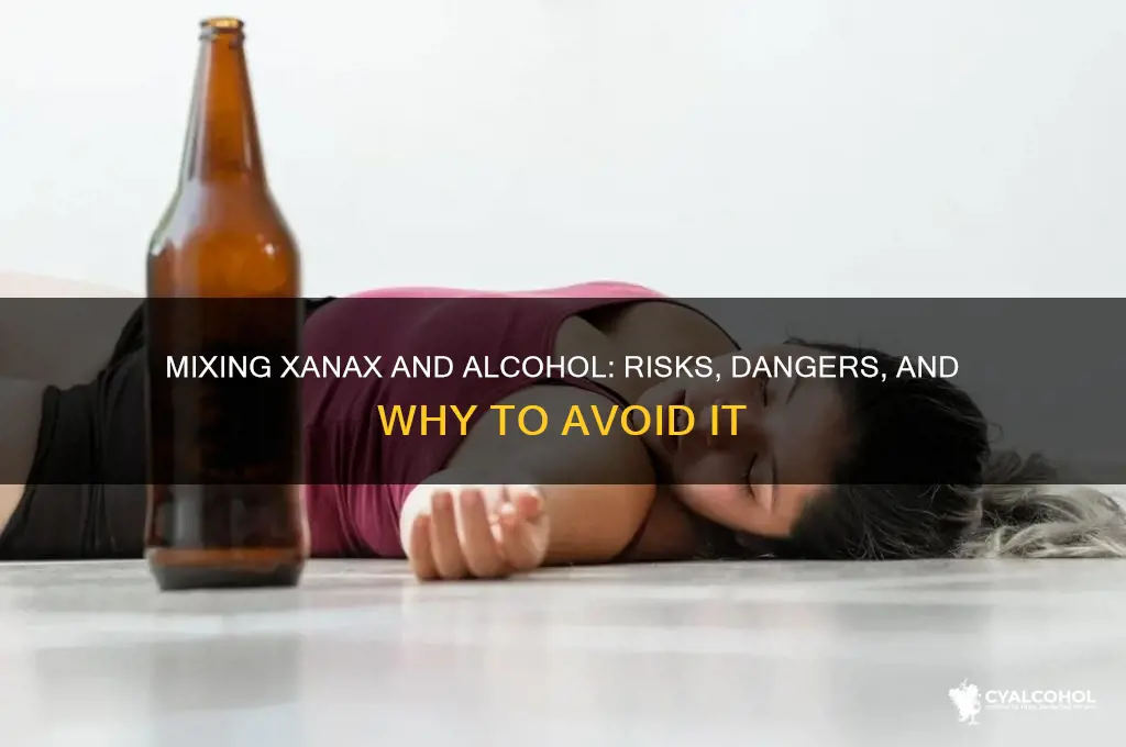 how to shoot xanax with alcohol