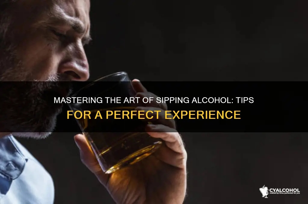 how to sip alcohol