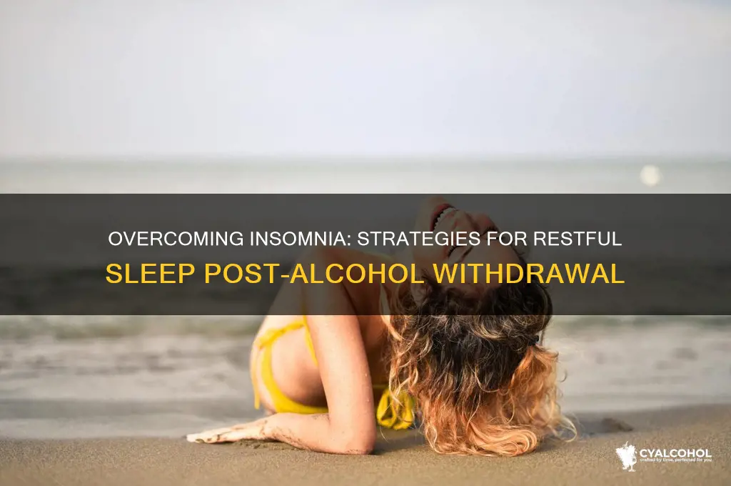how to sleep after alcohol withdrawal